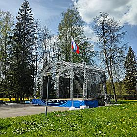 Монтаж флагштока «Триумф» в ДОЛ «Маяк»Global Engineering