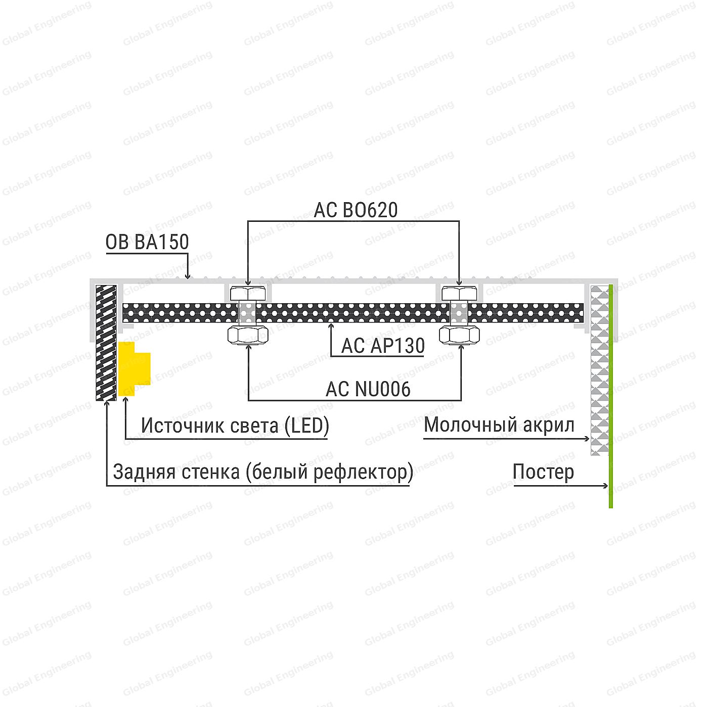 OutBox 150 - box with acrylic and split side