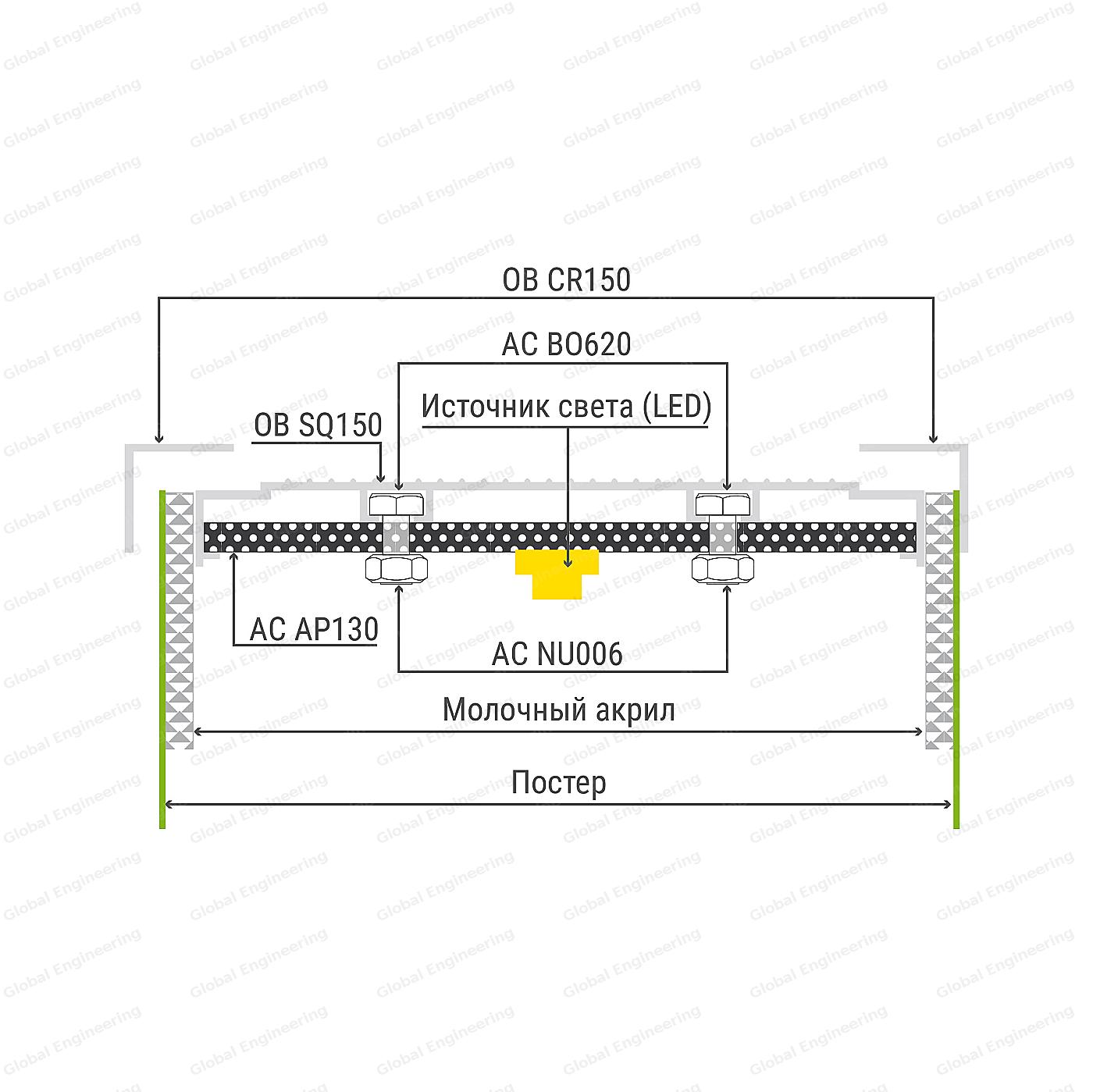OutBox 150 - box with acrylic and split side