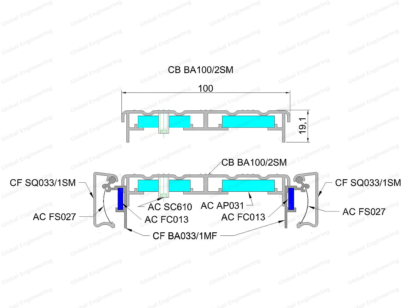 ClicBox 100 - короба с акрилом и клик-системой
