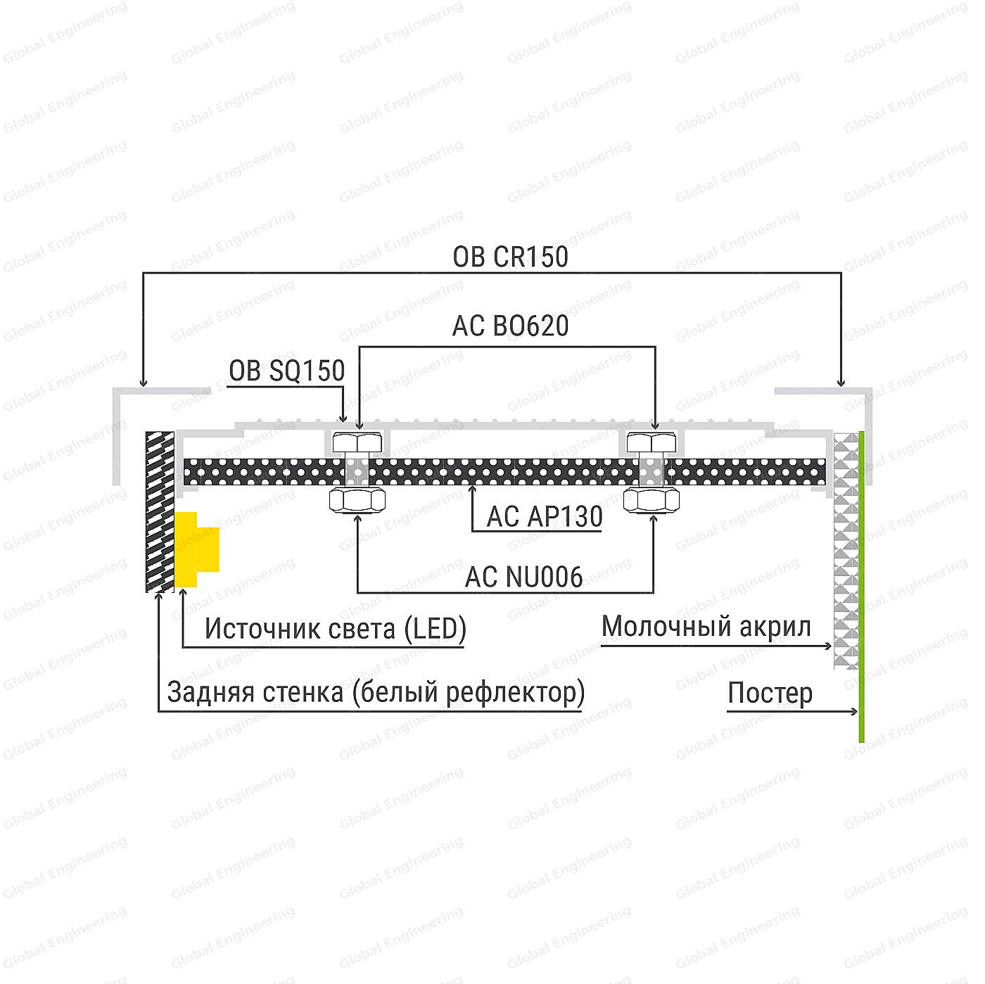 OutBox 150 - box with acrylic and split side