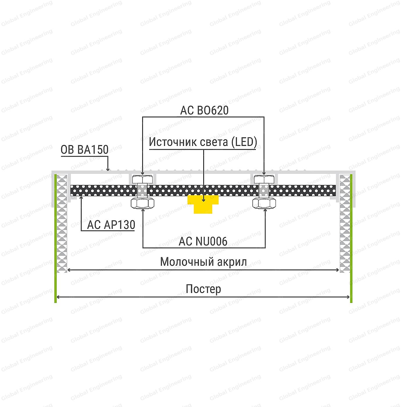 OutBox 150 - box with acrylic and split side