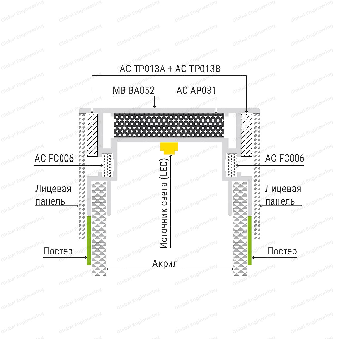 MagneticBox 52 - box with acrylic and magnetic connector