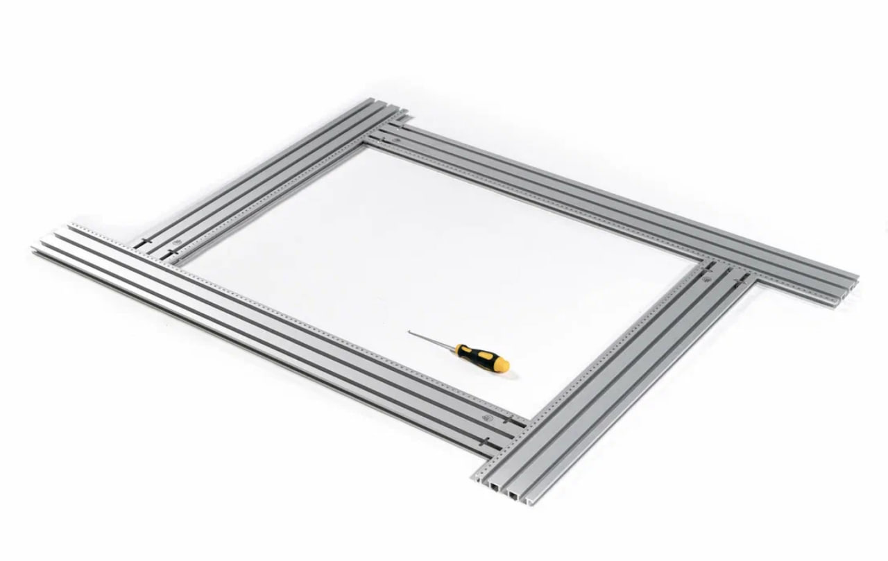 Собранный фрезерный шаблон из комплектов KT RJ